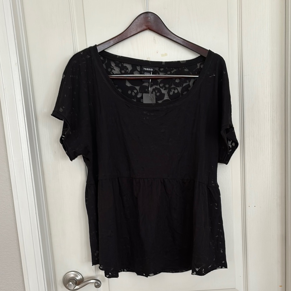 NWT Torrid Black Women's Top